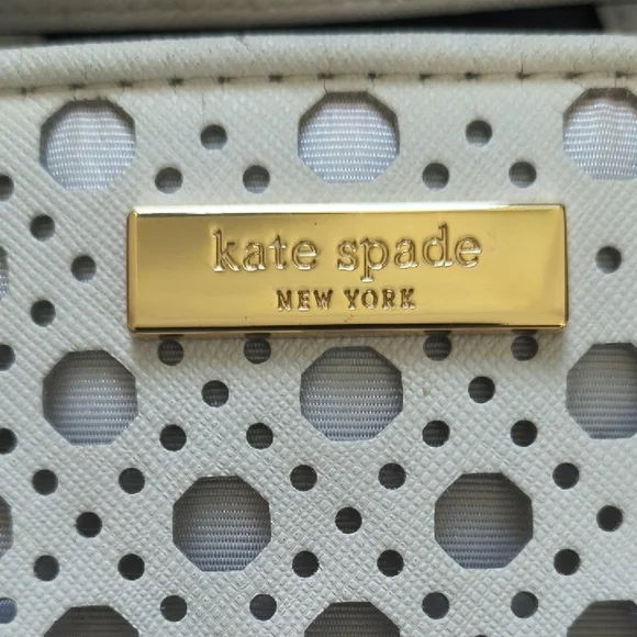 Kate Spade White Perforated Satchel/Crossbody - Picture 2 of 13